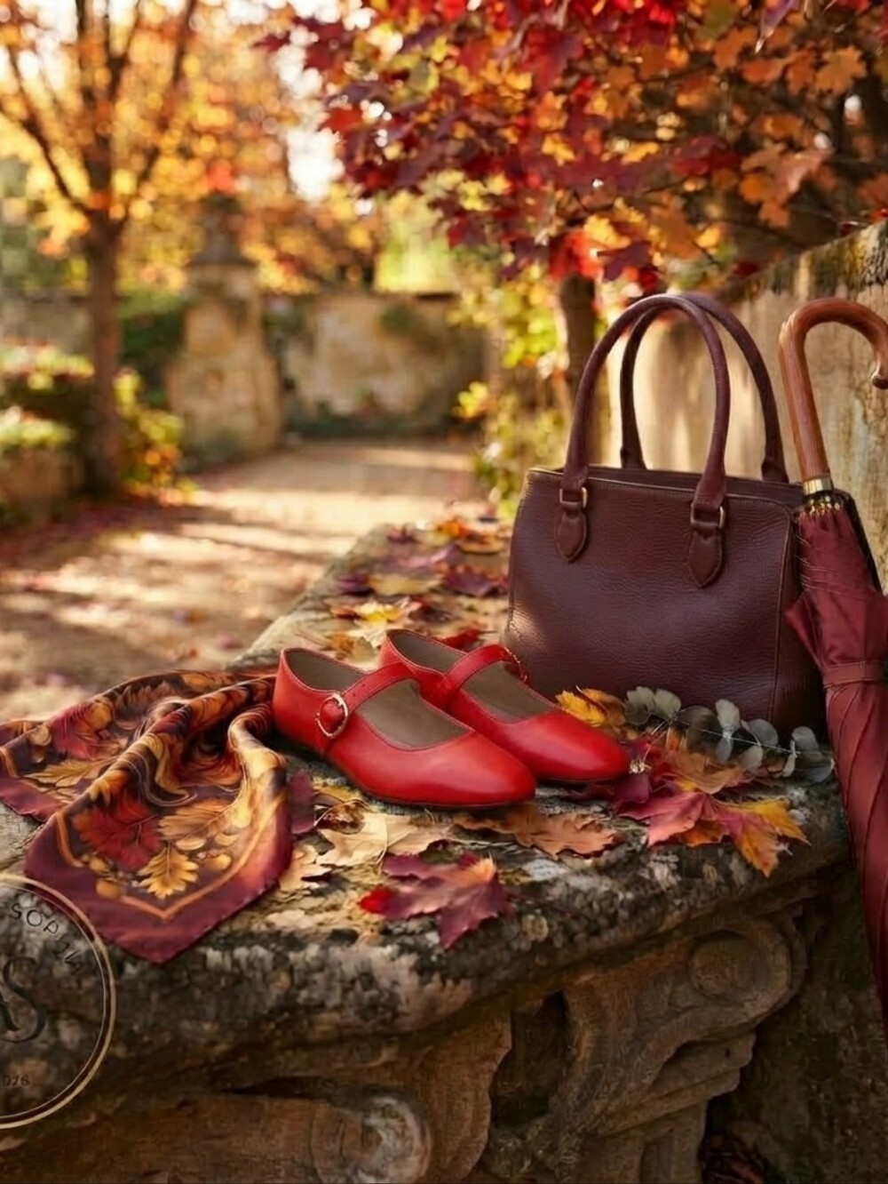 NIB Sam Edelman Michaela Scarlet Red Leather Mary Jane Flats Size 8.5